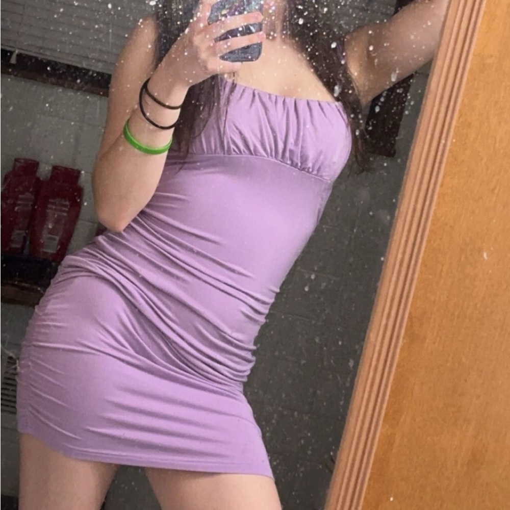 Elegant Purple Women's Dress